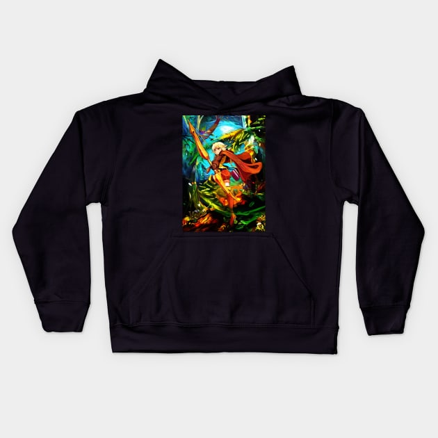 high elf Kids Hoodie by hustlart